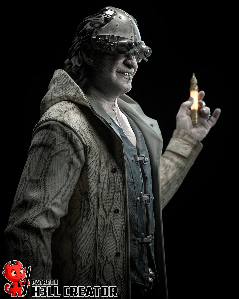 Victor Gideon | Fan Art | 3D Printed Resin Model Garage Kit | *Un-Painted* | H3LL Creator 6