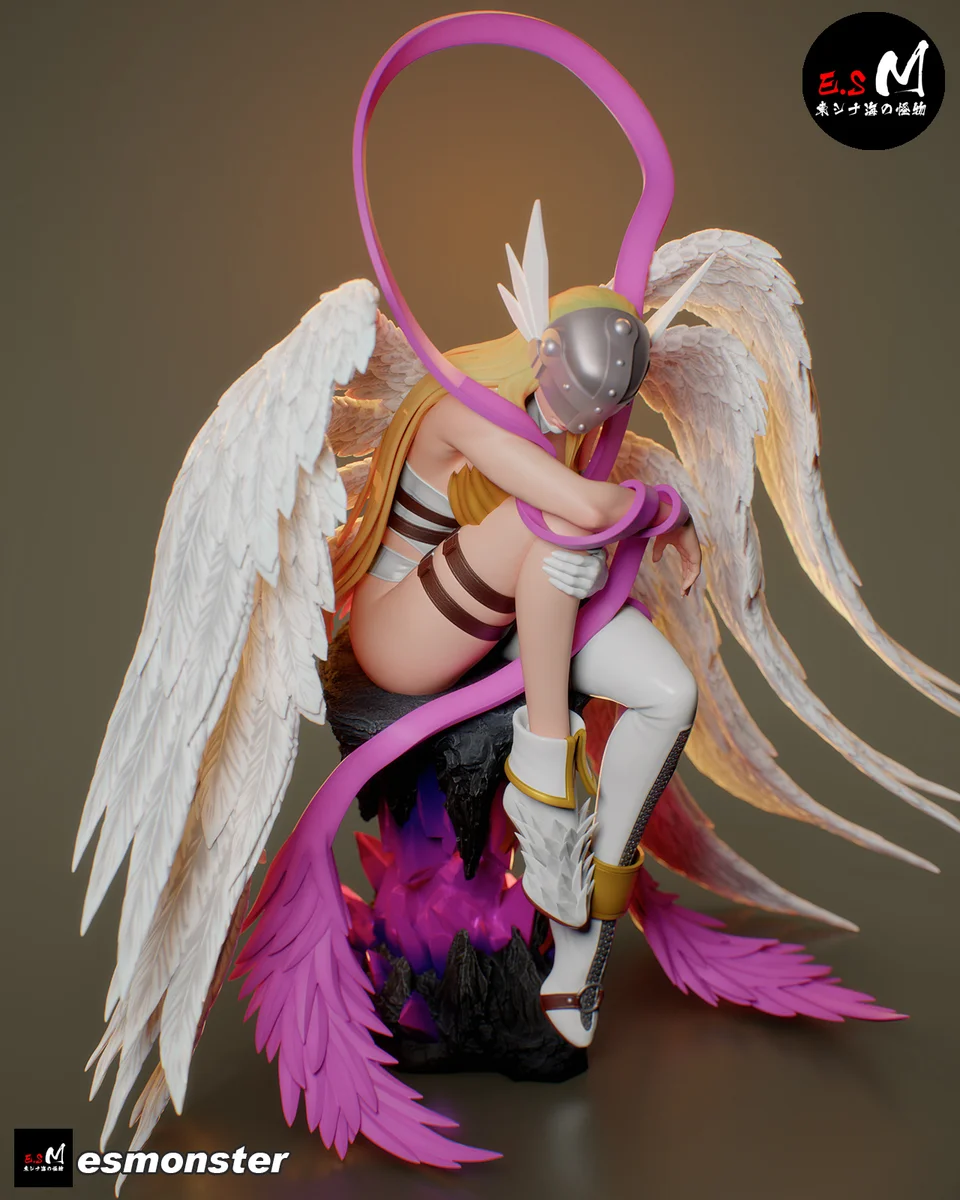 Angewomon | Fan Art | 3D Printed Resin Model Garage Kit | *Un-Painted* | ES Monster 12