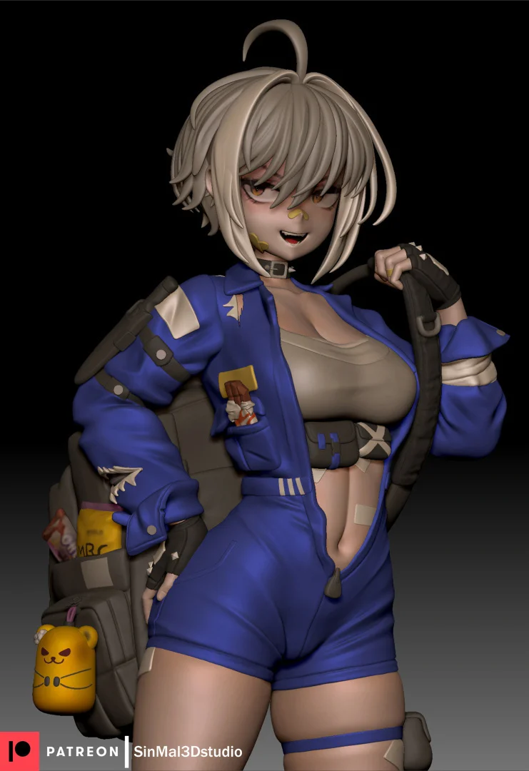 Mori | Fan Art | 3D Printed Resin Model Garage Kit | *Un-Painted* | Sin3Dstudio 4