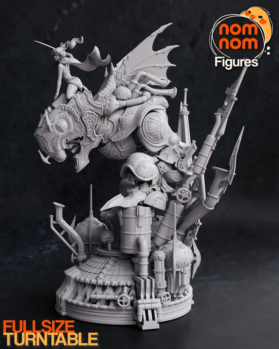 Terra with Magitek | Fan Art | 3D Printed Resin Model Garage Kit | *Un-Painted* | Nomnom 11