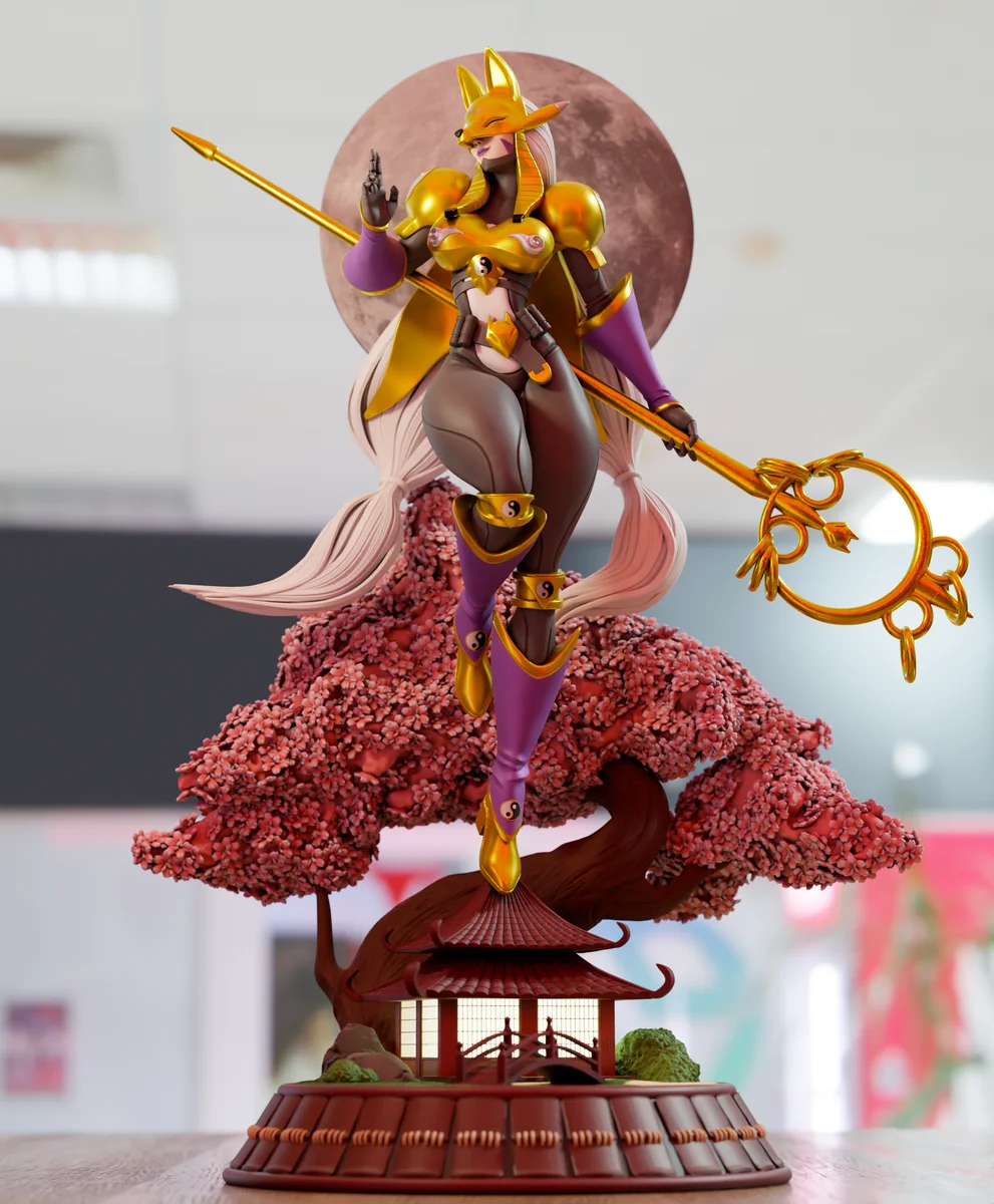 Sakuyamon | Fan Art | 3D Printed Resin Model Garage Kit | *Un-Painted* | 3DMoonn 4
