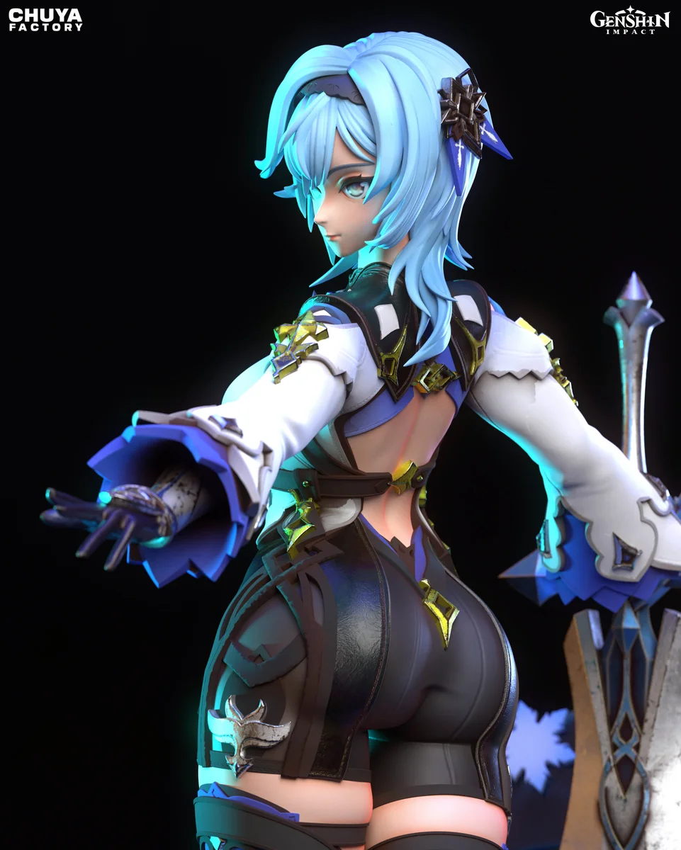 Eula | Fan Art | 3D Printed Resin Model Garage Kit | *Un-Painted* | Chuya Factory 6