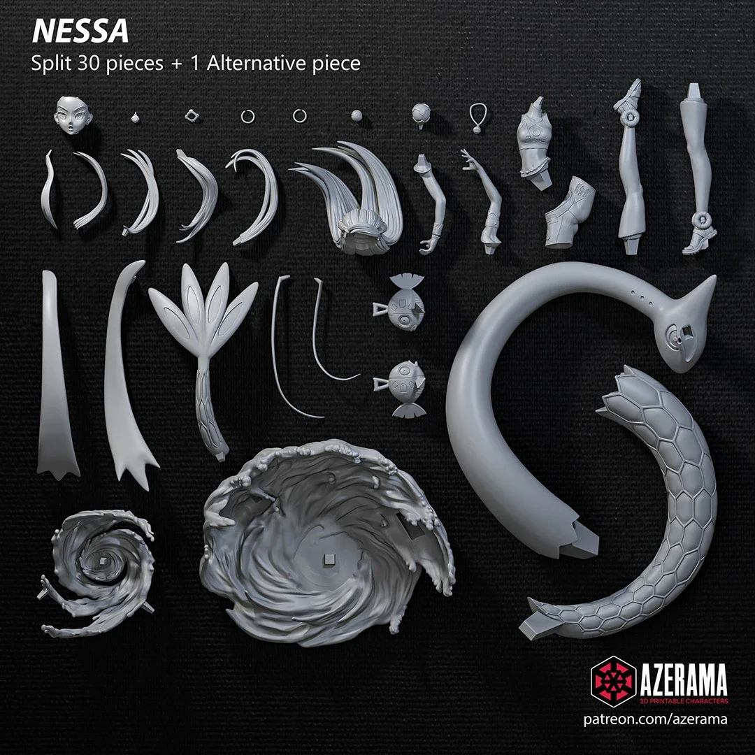 Nessa | Fan Art | 3D Printed Resin Model Garage Kit | *Un-Painted* | Azerama 3