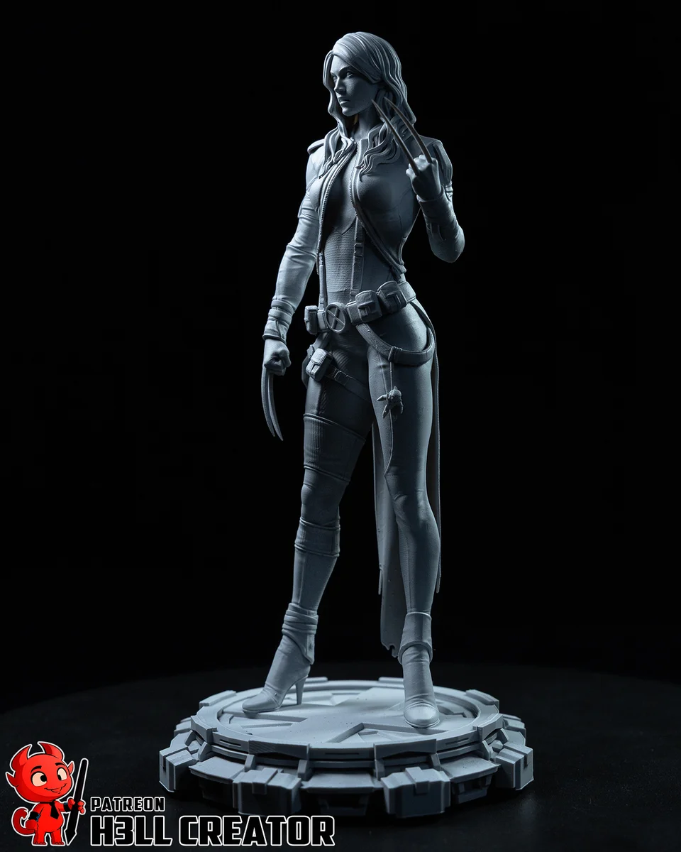 X-23 | Fan Art | 3D Printed Resin Model Garage Kit | *Un-Painted* | H3LL Creator 10