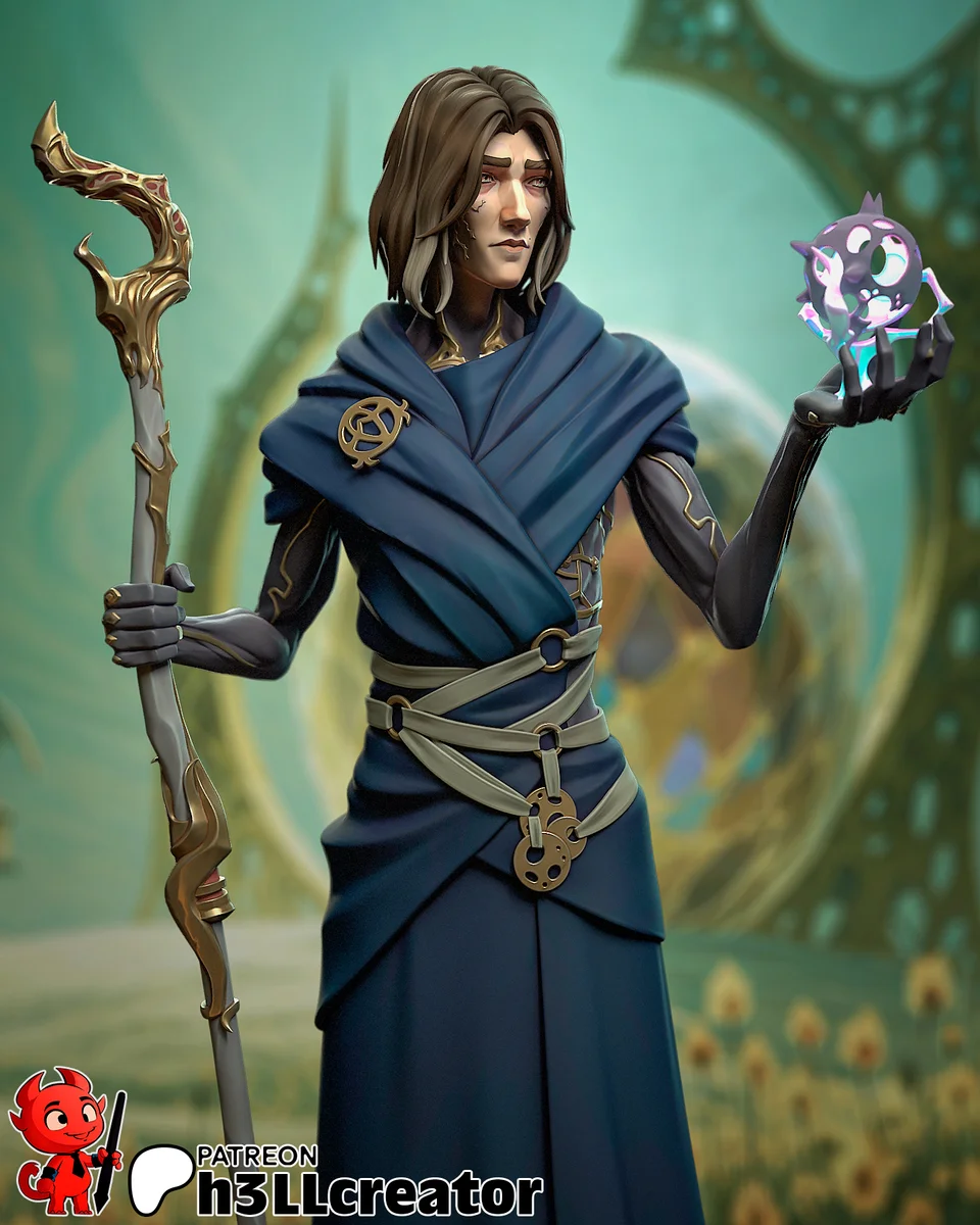 Progressive Healer | Fan Art | 3D Printed Resin Model Garage Kit | *Un-Painted* | H3LL Creator