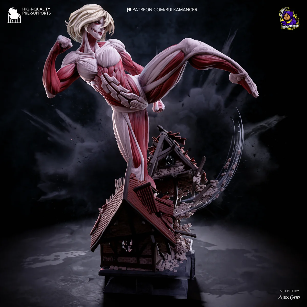 Female Titan | Fan Art | 3D Printed Resin Model Garage Kit | *Un-Painted* | Bulkamancer 3
