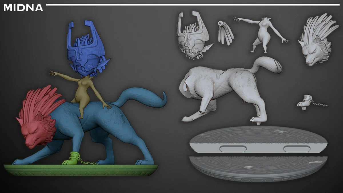 Midna | Fan Art | 3D Printed Resin Model Garage Kit | *Un-Painted* | Inaki Sculpts 3