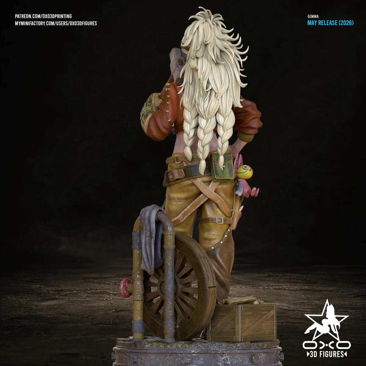 Gemma | Fan Art | 3D Printed Resin Model Garage Kit | *Un-Painted* | OXO3D 3