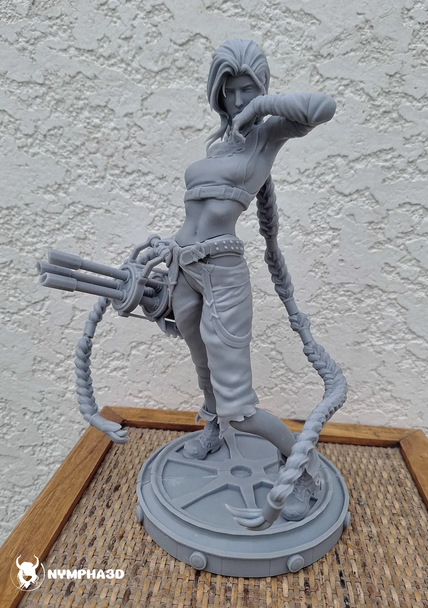 Jinx | Fan Art | 3D Printed Resin Model Garage Kit | *Un-Painted* | Nympha3D 7