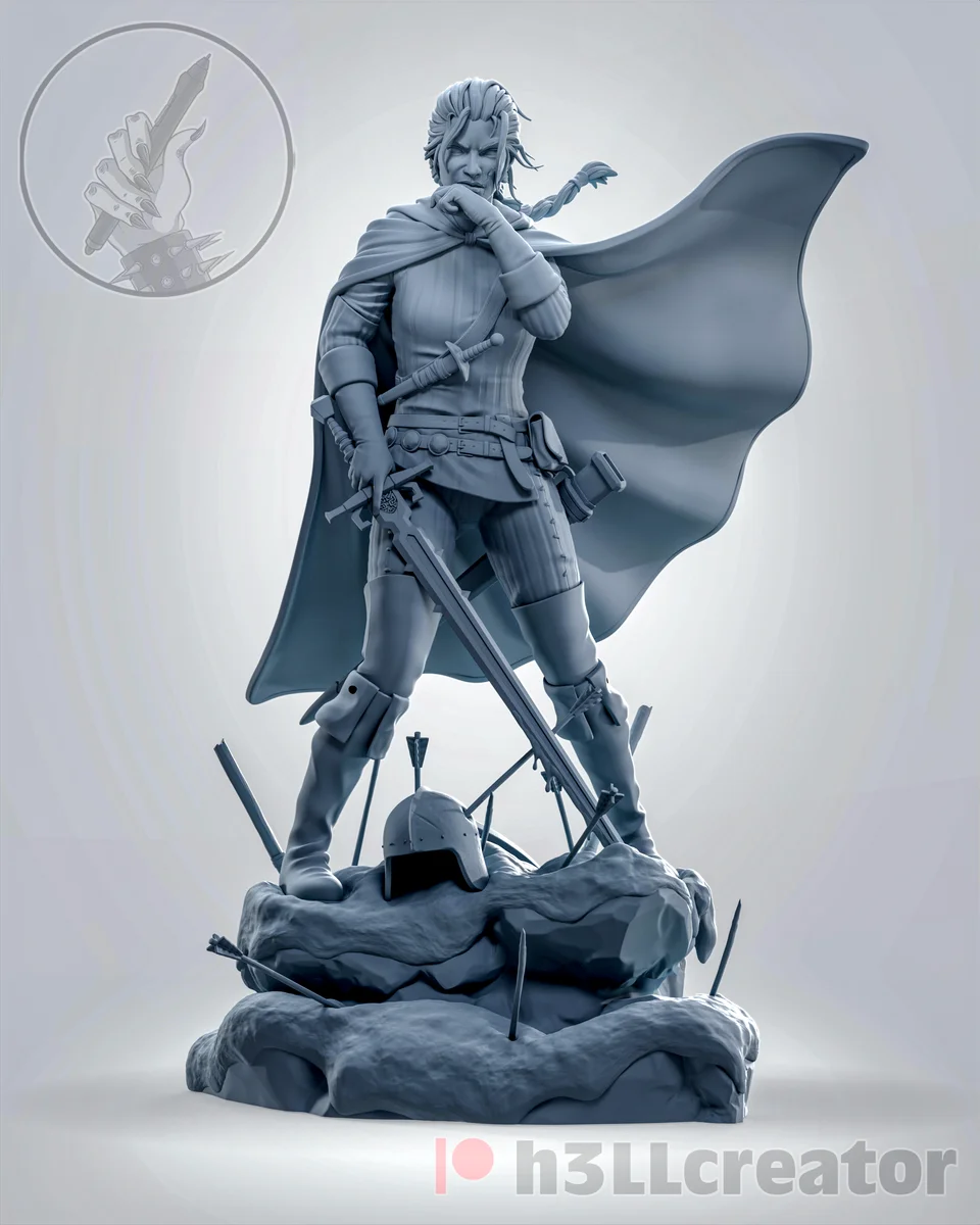 Meve | Fan Art | 3D Printed Resin Model Garage Kit | *Un-Painted* | H3LL Creator 4