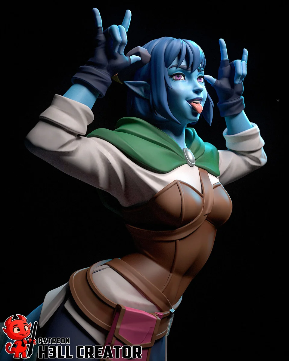 Jester Lavorre | Fan Art | 3D Printed Resin Model Garage Kit | *Un-Painted* | H3LL Creator 4