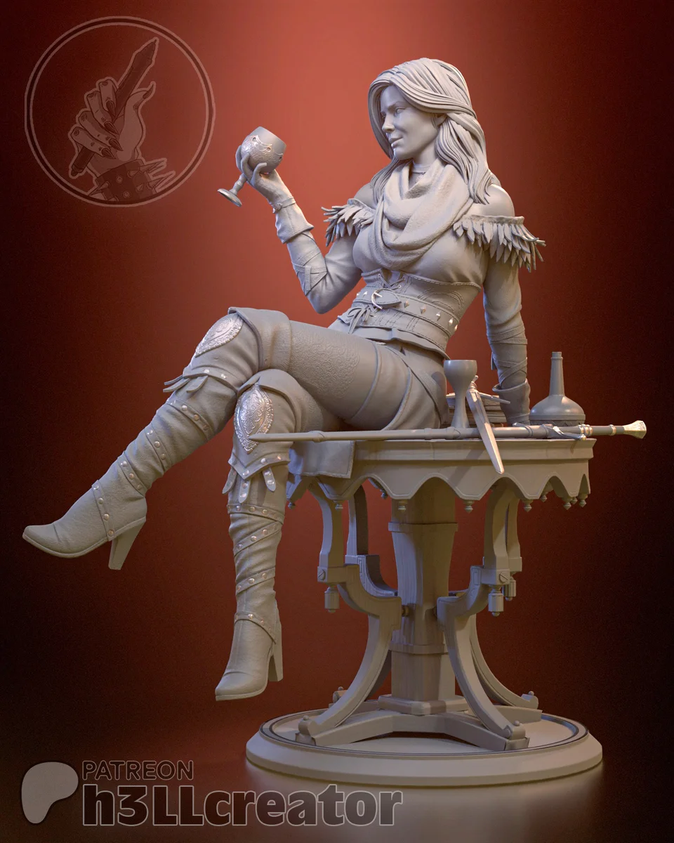 Yennefer of Vengerberg | Fan Art | 3D Printed Resin Model Garage Kit | *Un-Painted* | H3LL Creator 6