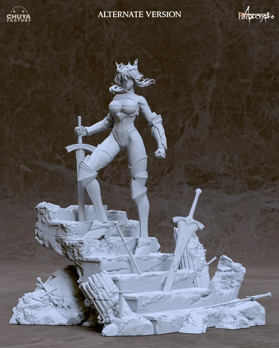 Artoria Pendragon | Fan Art | 3D Printed Resin Model Garage Kit | *Un-Painted* | Chuya Factory 7