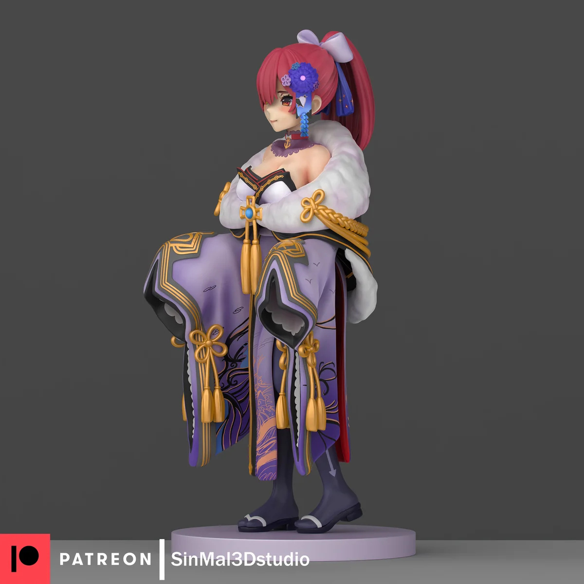 Marine Houshou | Fan Art | 3D Printed Resin Model Garage Kit | *Un-Painted* | Sin3Dstudio 4