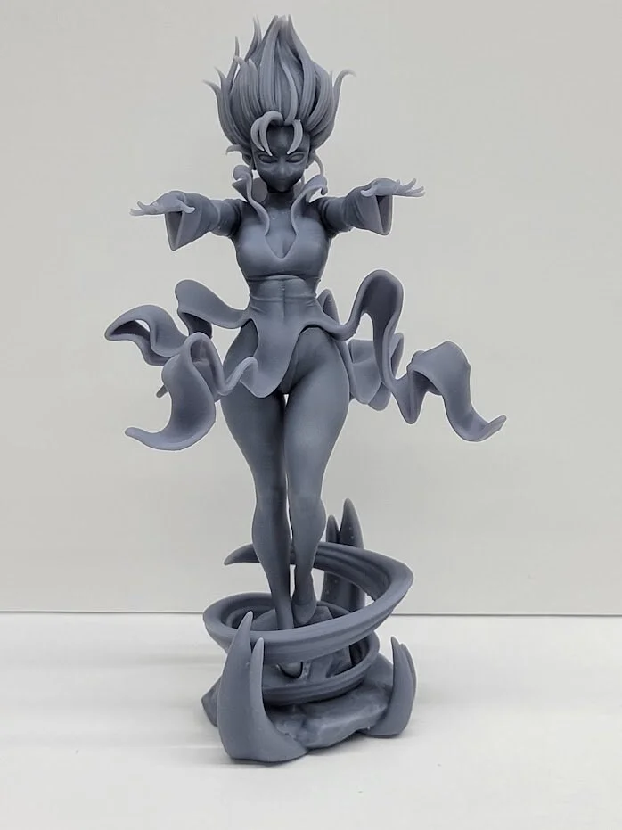 Tornado Girl | Fan Art | 3D Printed Resin Model Garage Kit | *Un-Painted* | Officer Rhu 3