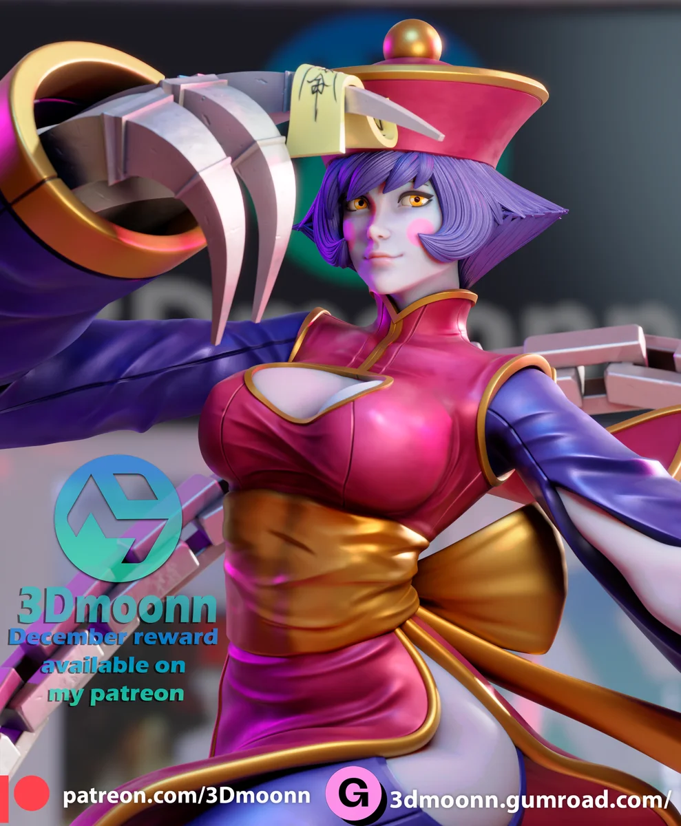 Hsien Ko | Fan Art | 3D Printed Resin Model Garage Kit | *Un-Painted* | 3DMoonn 4