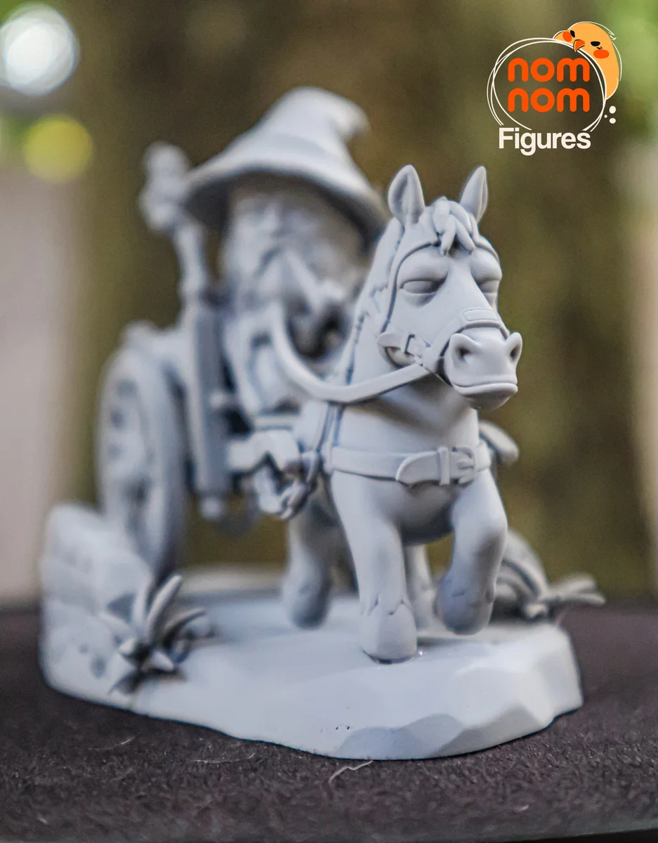 Chibi Gandalf | Fan Art | 3D Printed Resin Model Garage Kit | *Un-Painted* | Nomnom 11