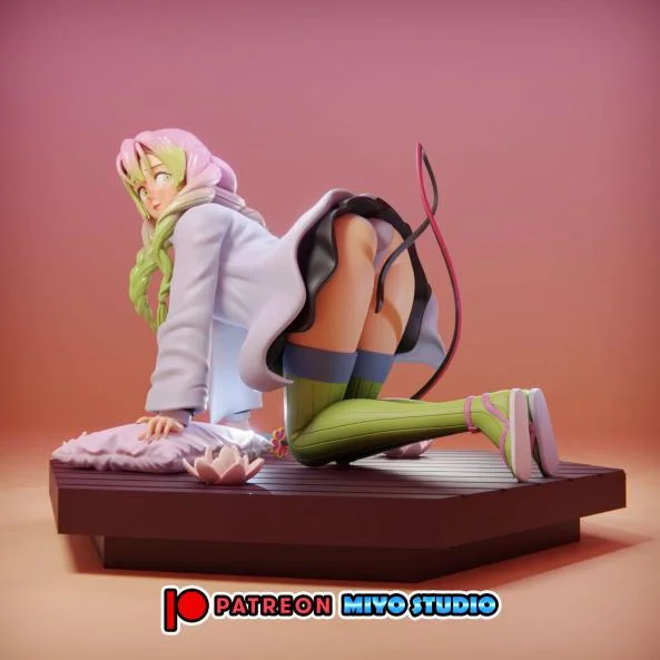 Mitsuri Kanroji | Fan Art | 3D Printed Resin Model Garage Kit | *Un-Painted* | MiyoStudio