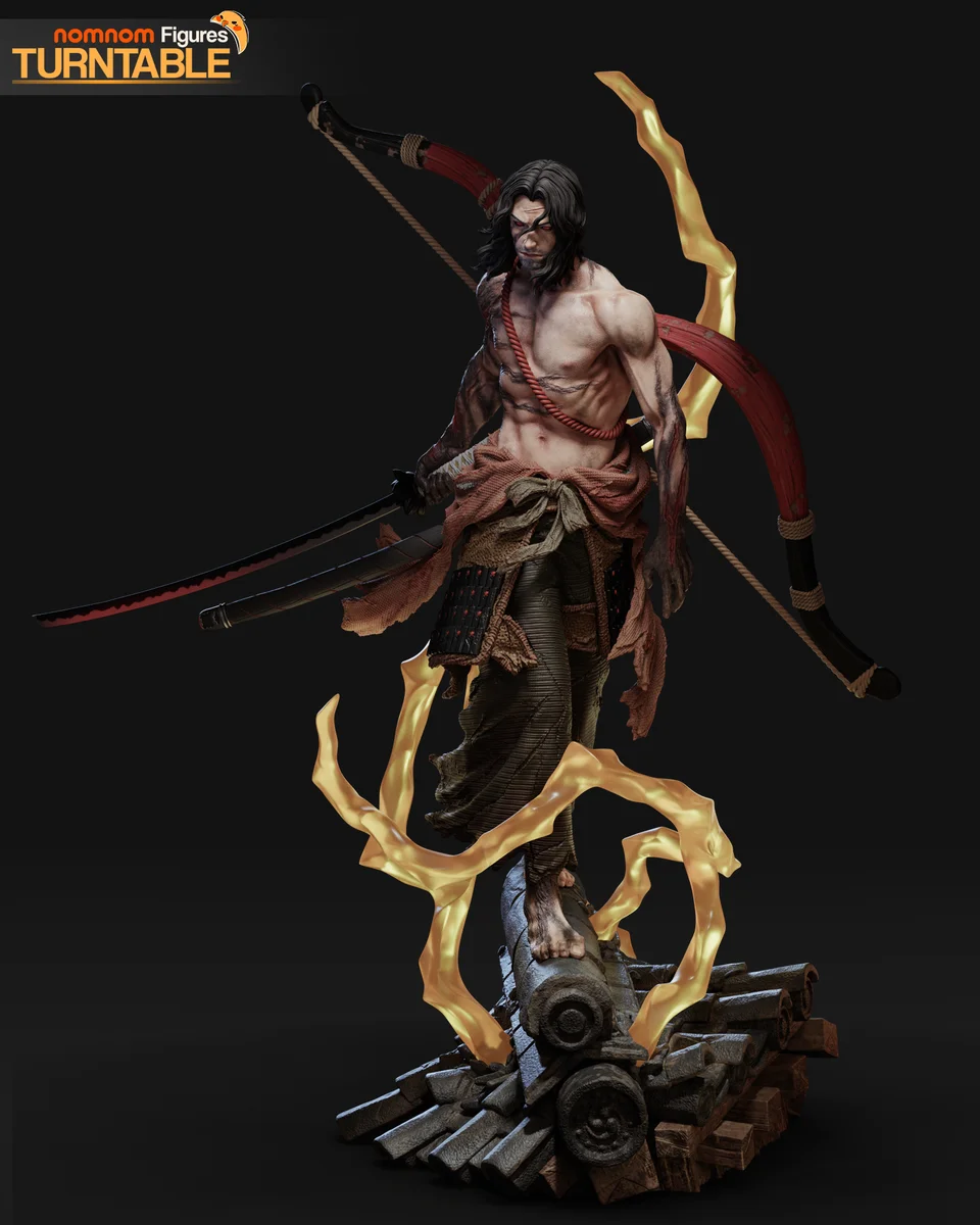 Genichiro Ashina | Fan Art | 3D Printed Resin Model Garage Kit | *Un-Painted* | Nomnom 5