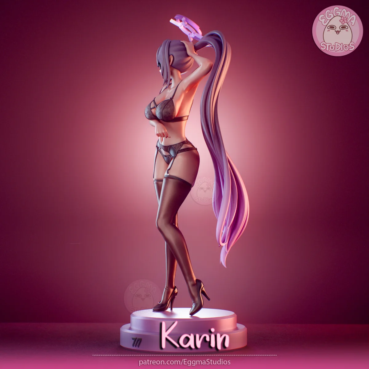 Karin | Fan Art | 3D Printed Resin Model Garage Kit | *Un-Painted* | EggmaStudios 6