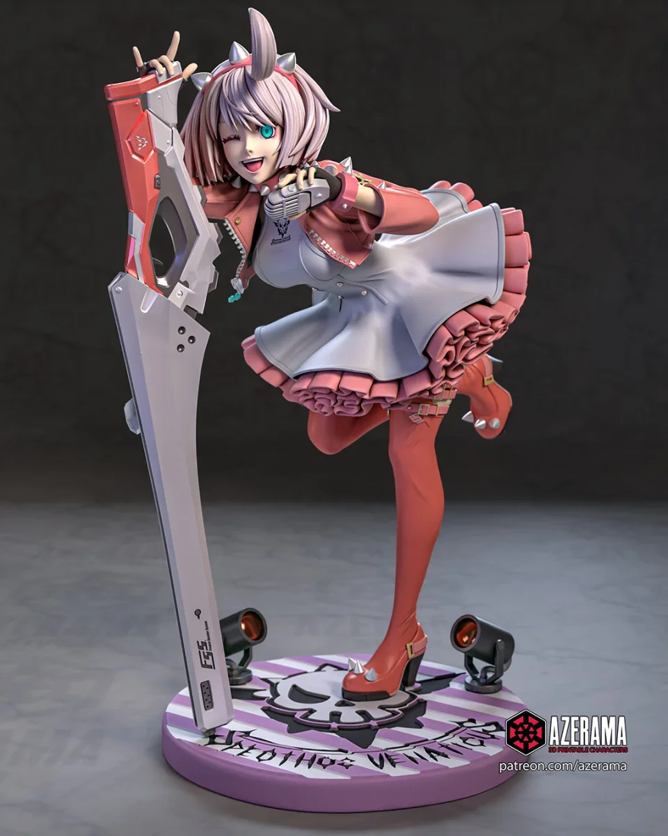 Elphelt | Fan Art | 3D Printed Resin Model Garage Kit | *Un-Painted* | Azerama 2