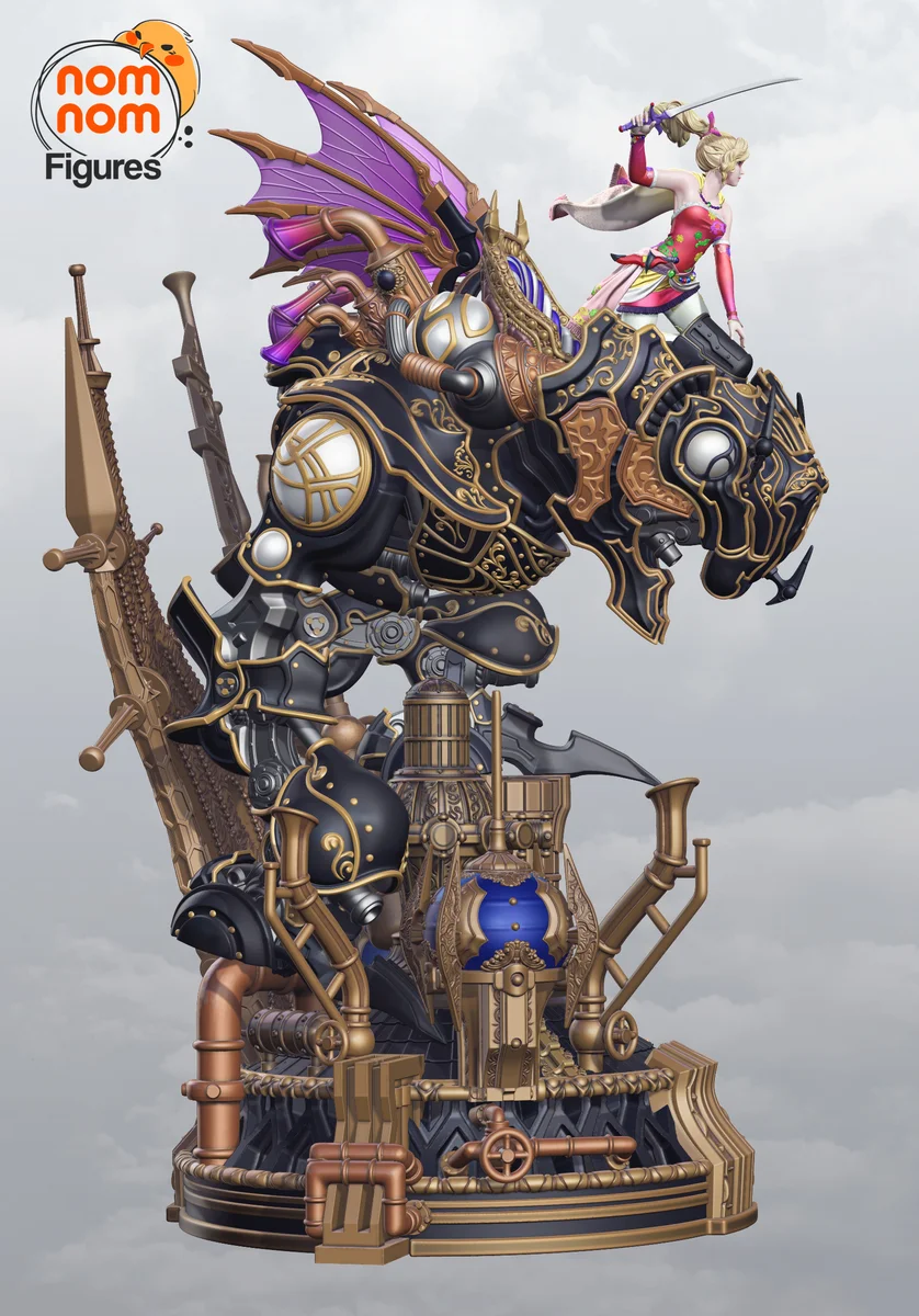 Terra with Magitek | Fan Art | 3D Printed Resin Model Garage Kit | *Un-Painted* | Nomnom 6