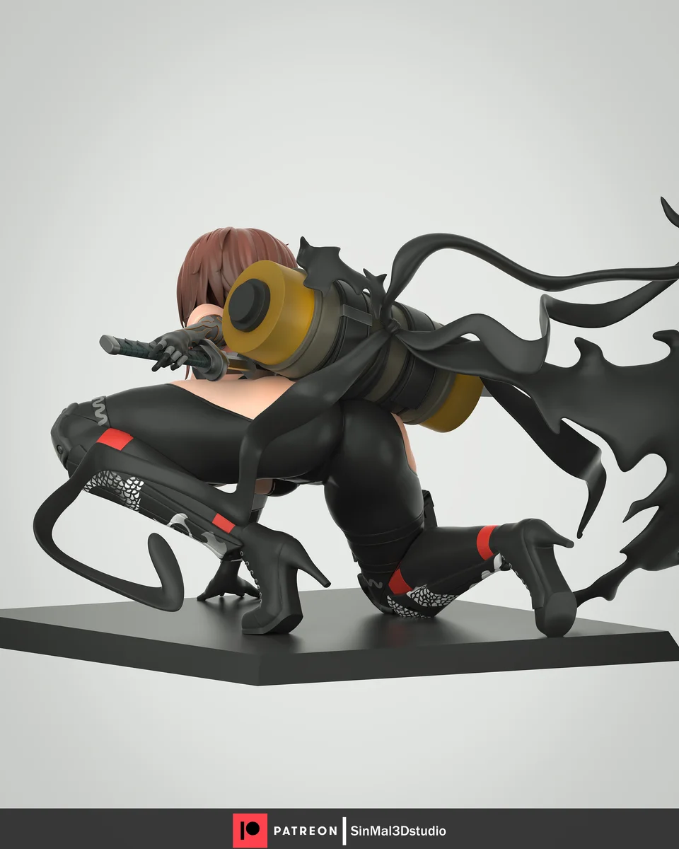 Delta: Ninja Thief | Fan Art | 3D Printed Resin Model Garage Kit | *Un-Painted* | Sin3Dstudio 5