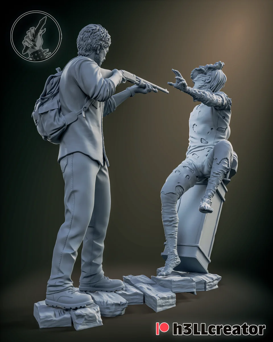 Joel | Fan Art | 3D Printed Resin Model Garage Kit | *Un-Painted* | H3LL Creator 5