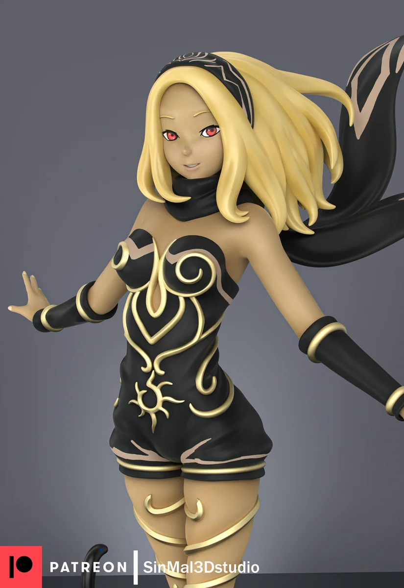 Kat | Fan Art | 3D Printed Resin Model Garage Kit | *Un-Painted* | Sin3Dstudio