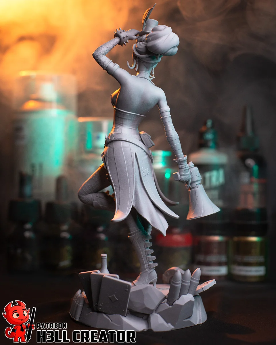 Mad Moxxi | Fan Art | 3D Printed Resin Model Garage Kit | *Un-Painted* | H3LL Creator 12