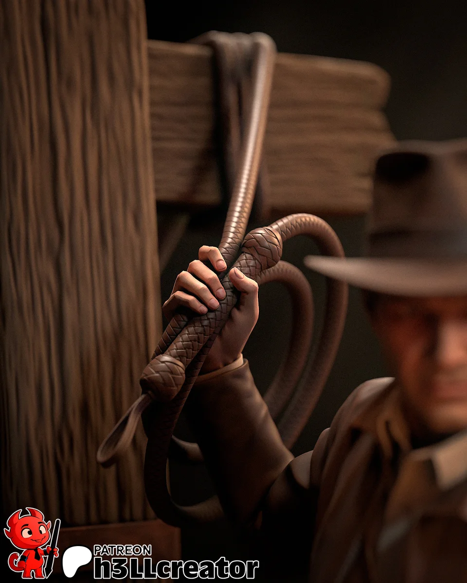 Indiana Jones | Fan Art | 3D Printed Resin Model Garage Kit | *Un-Painted* | H3LL Creator 12