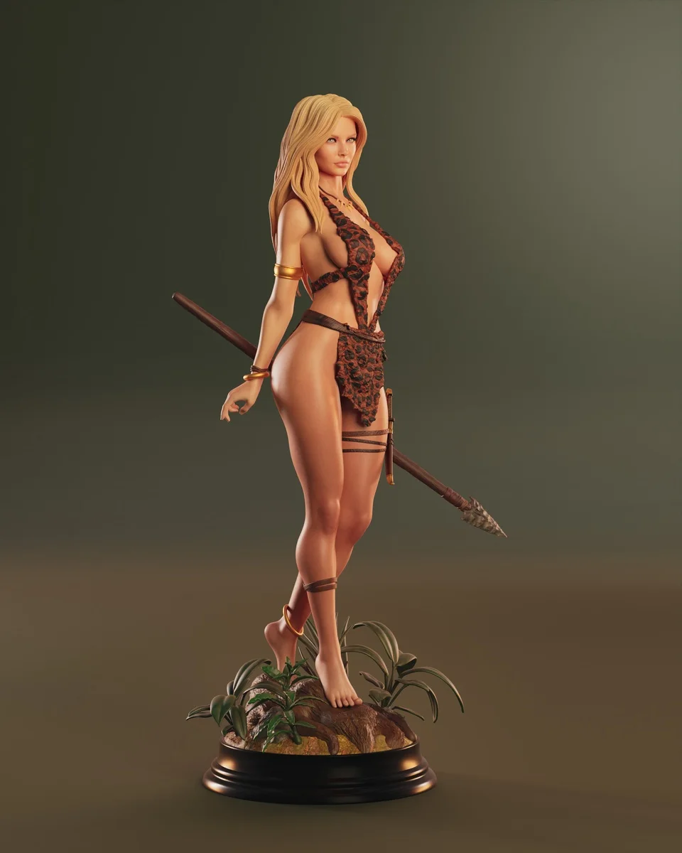 Sheena | Fan Art | 3D Printed Resin Model Garage Kit | *Un-Painted* | Abe3D 6