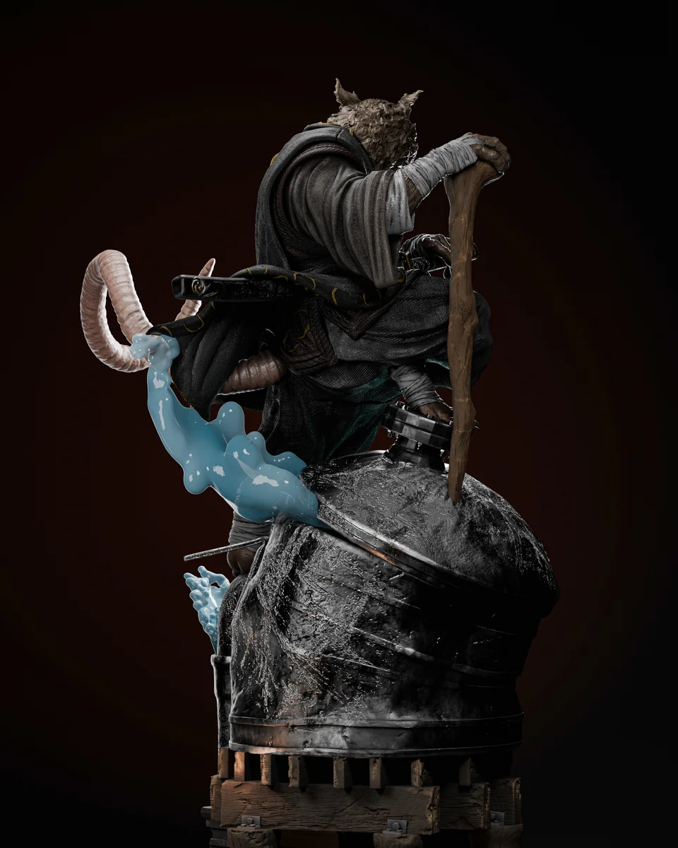 Master Splinter | Fan Art | 3D Printed Resin Model Garage Kit | *Un-Painted* | ZEZ Studio 5