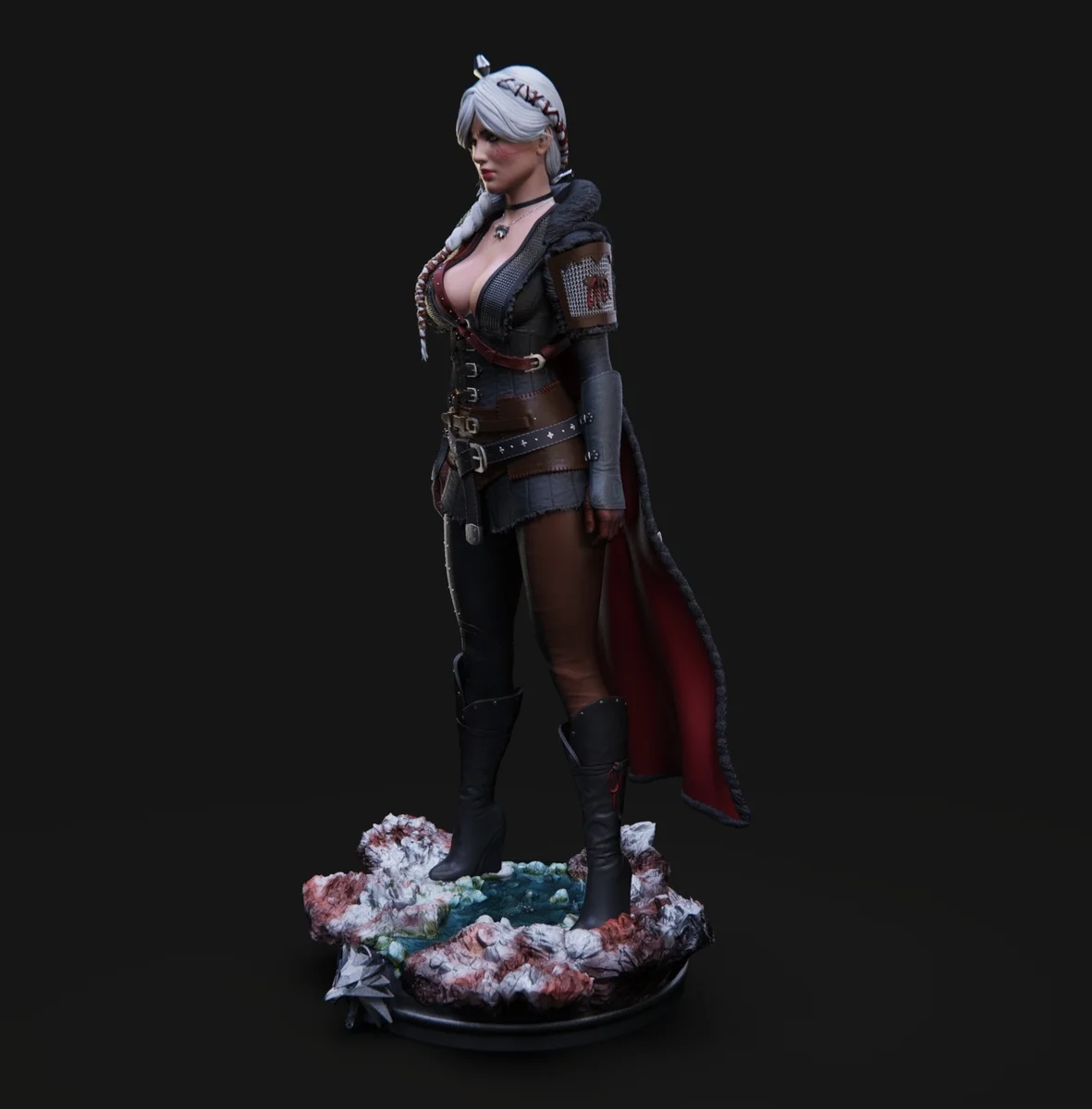 Ciri | Fan Art | 3D Printed Resin Model Garage Kit | *Un-Painted* | Abe3D 4