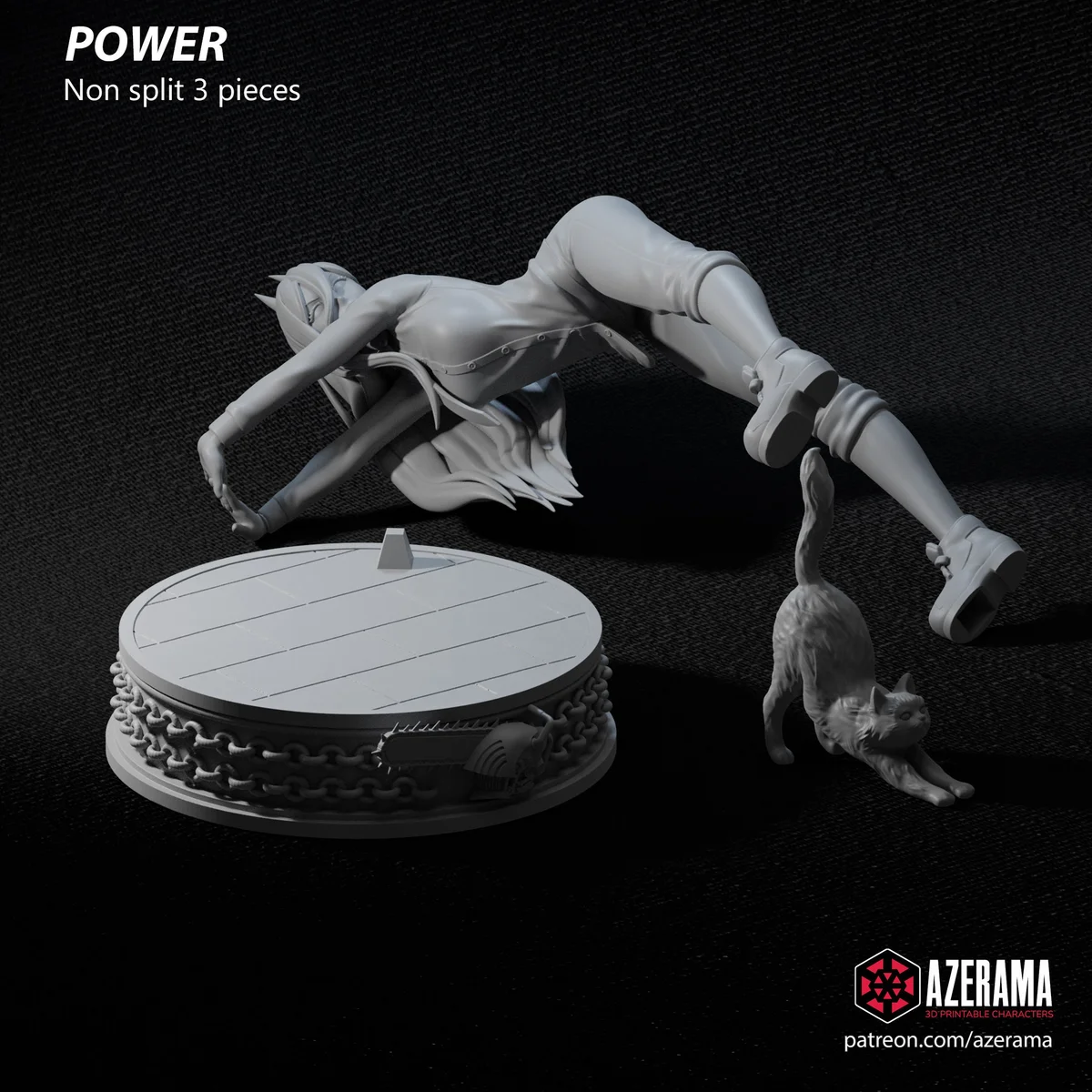 Powerful Lady | Fan Art | 3D Printed Resin Model Garage Kit | *Un-Painted* | Azerama 4