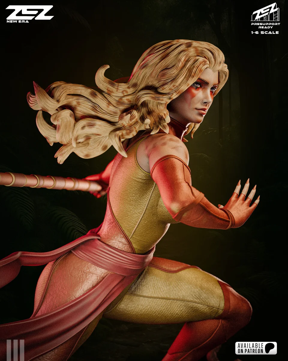 Cheetara | Fan Art | 3D Printed Resin Model Garage Kit | *Un-Painted* | ZEZ Studio 5