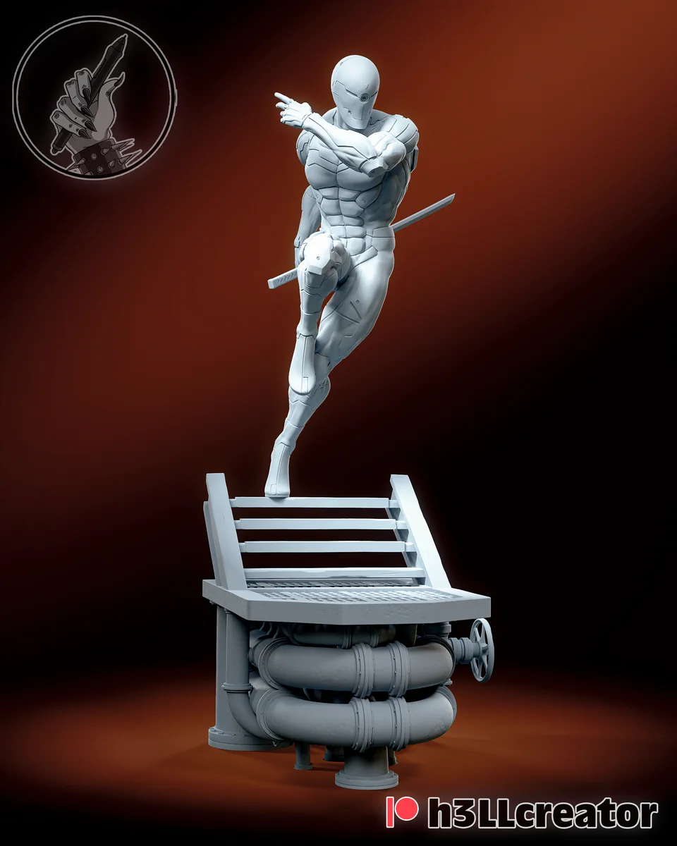 Gray Fox | Fan Art | 3D Printed Resin Model Garage Kit | *Un-Painted* | H3LL Creator 4