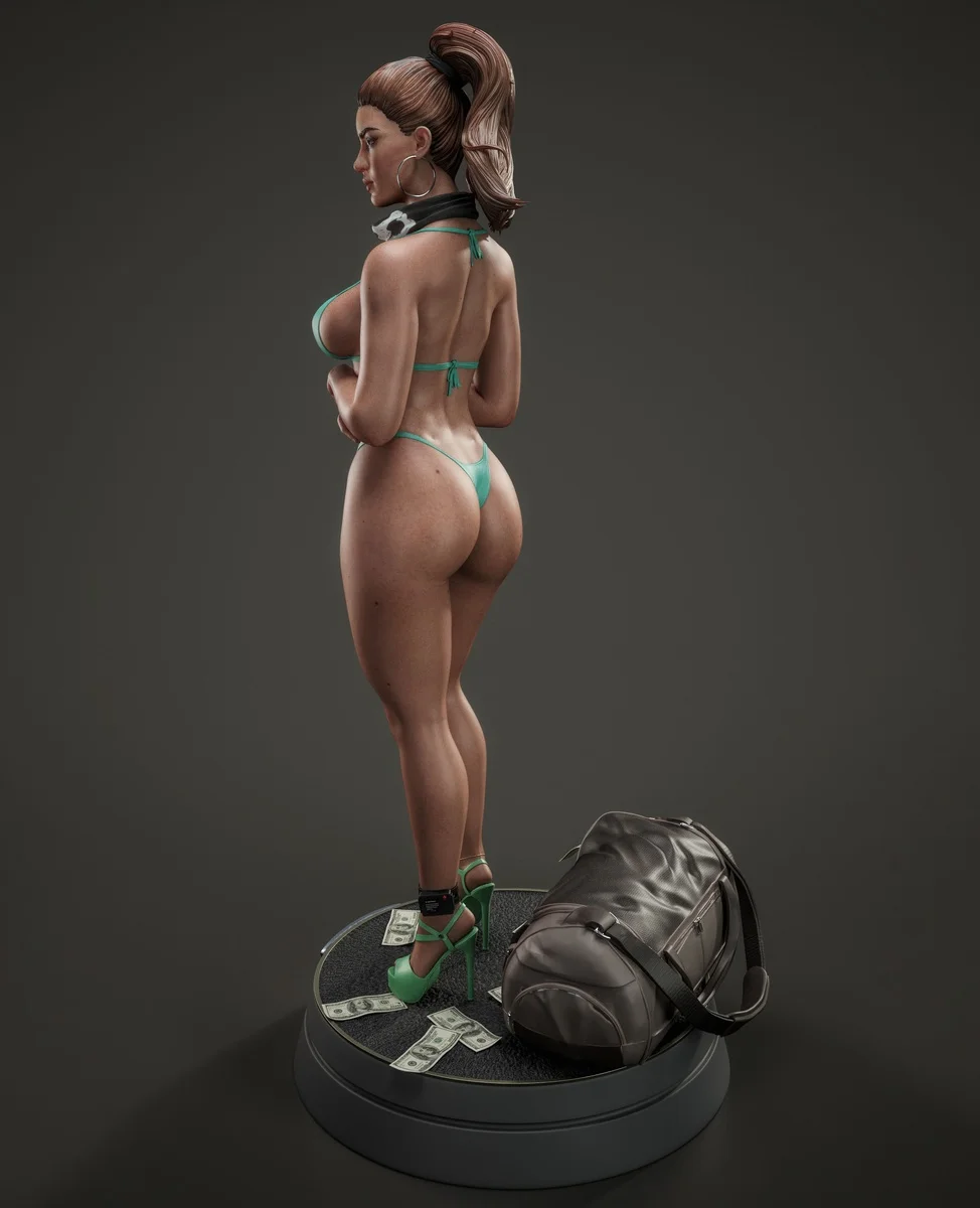 Lucia Caminos | Fan Art | 3D Printed Resin Model Garage Kit | *Un-Painted* | Abe3D 13