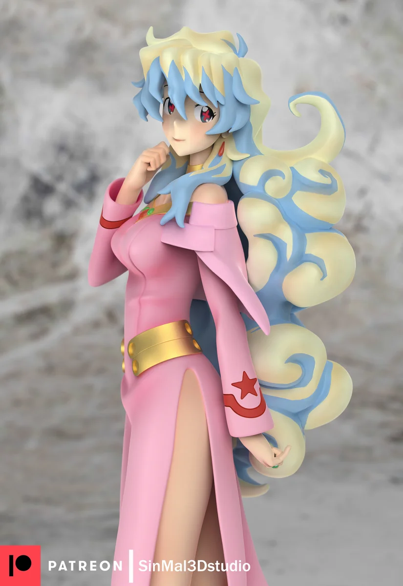 Nia Teppelin | Fan Art | 3D Printed Resin Model Garage Kit | *Un-Painted* | Sin3Dstudio 3