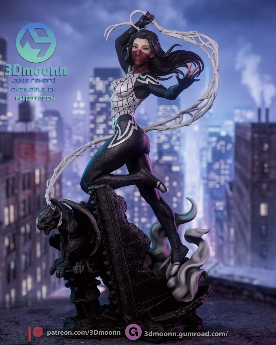 Silk | Fan Art | 3D Printed Resin Model Garage Kit | *Un-Painted* | 3DMoonn 7