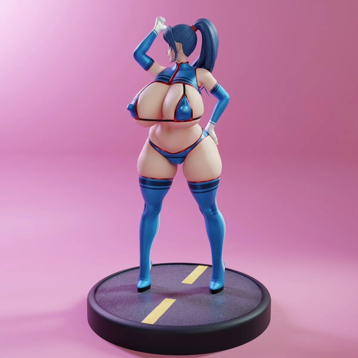 Race Queen | Fan Art | 3D Printed Resin Model Garage Kit | *Un-Painted* | KiTNo