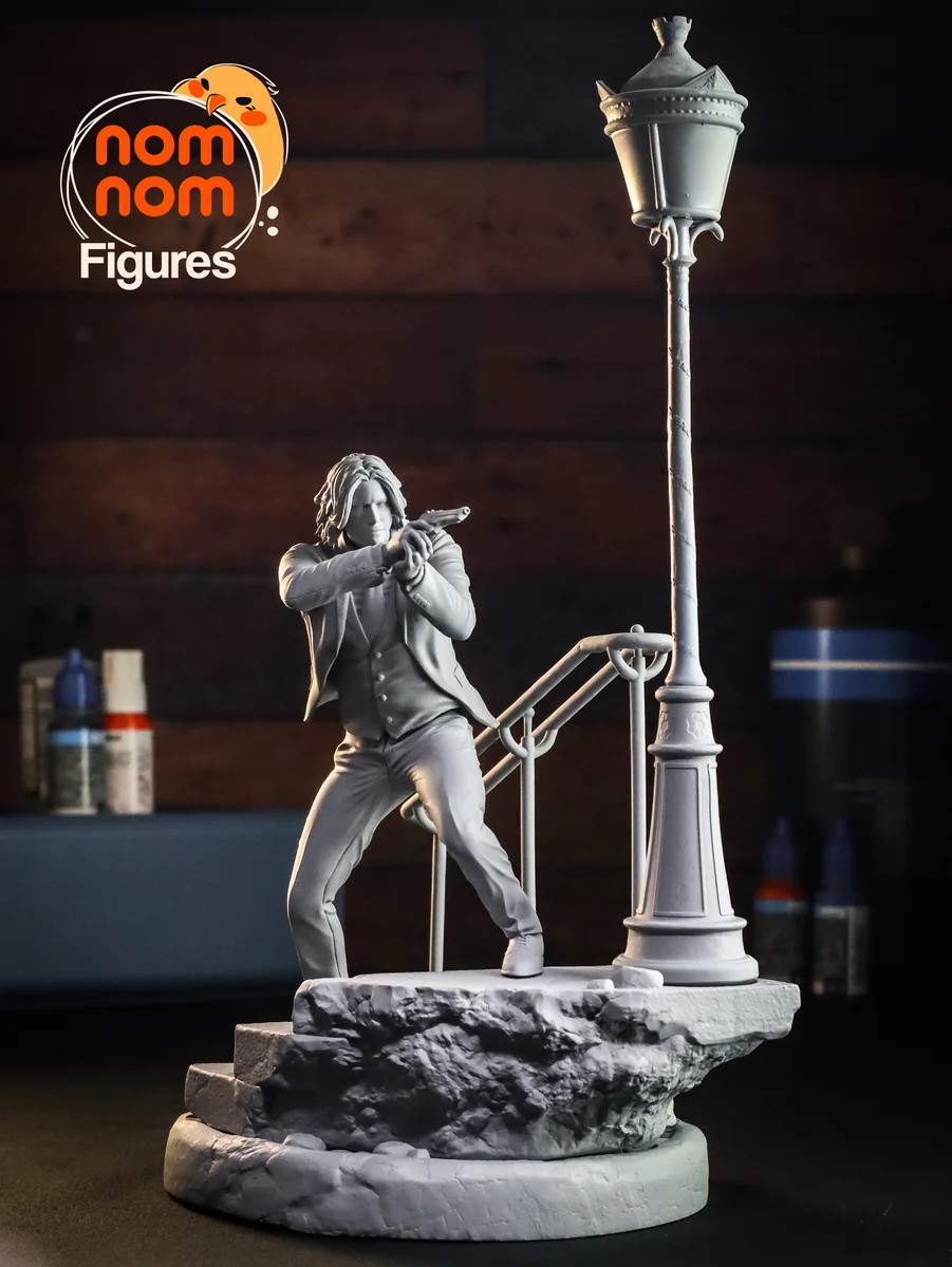 John Wick | Fan Art | 3D Printed Resin Model Garage Kit | *Un-Painted* | Nomnom 10