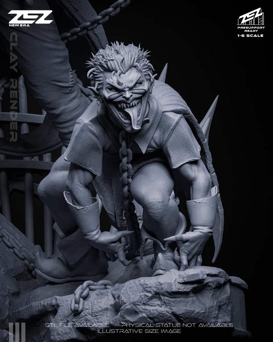 Batman Who Laughs | Fan Art | 3D Printed Resin Model Garage Kit | *Un-Painted* | ZEZ Studio 11