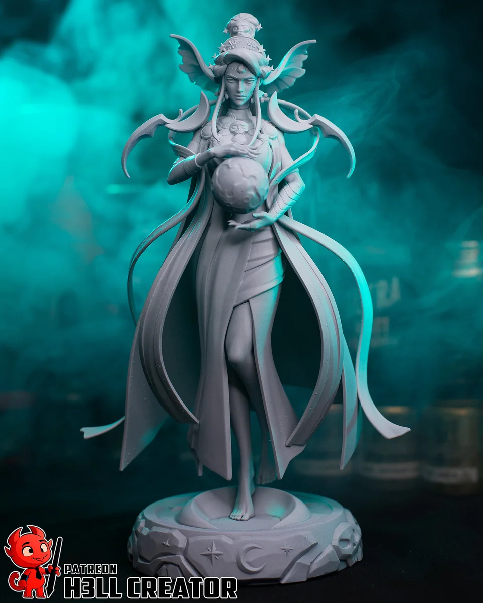 Nyx | Fan Art | 3D Printed Resin Model Garage Kit | *Un-Painted* | H3LL Creator 9