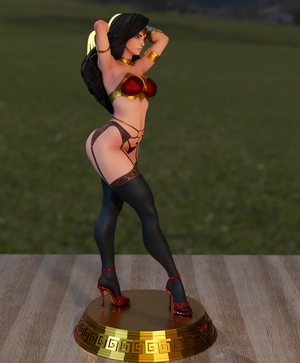 Wonder Woman | Fan Art | 3D Printed Resin Model Garage Kit | *Un-Painted* | Momoji 8