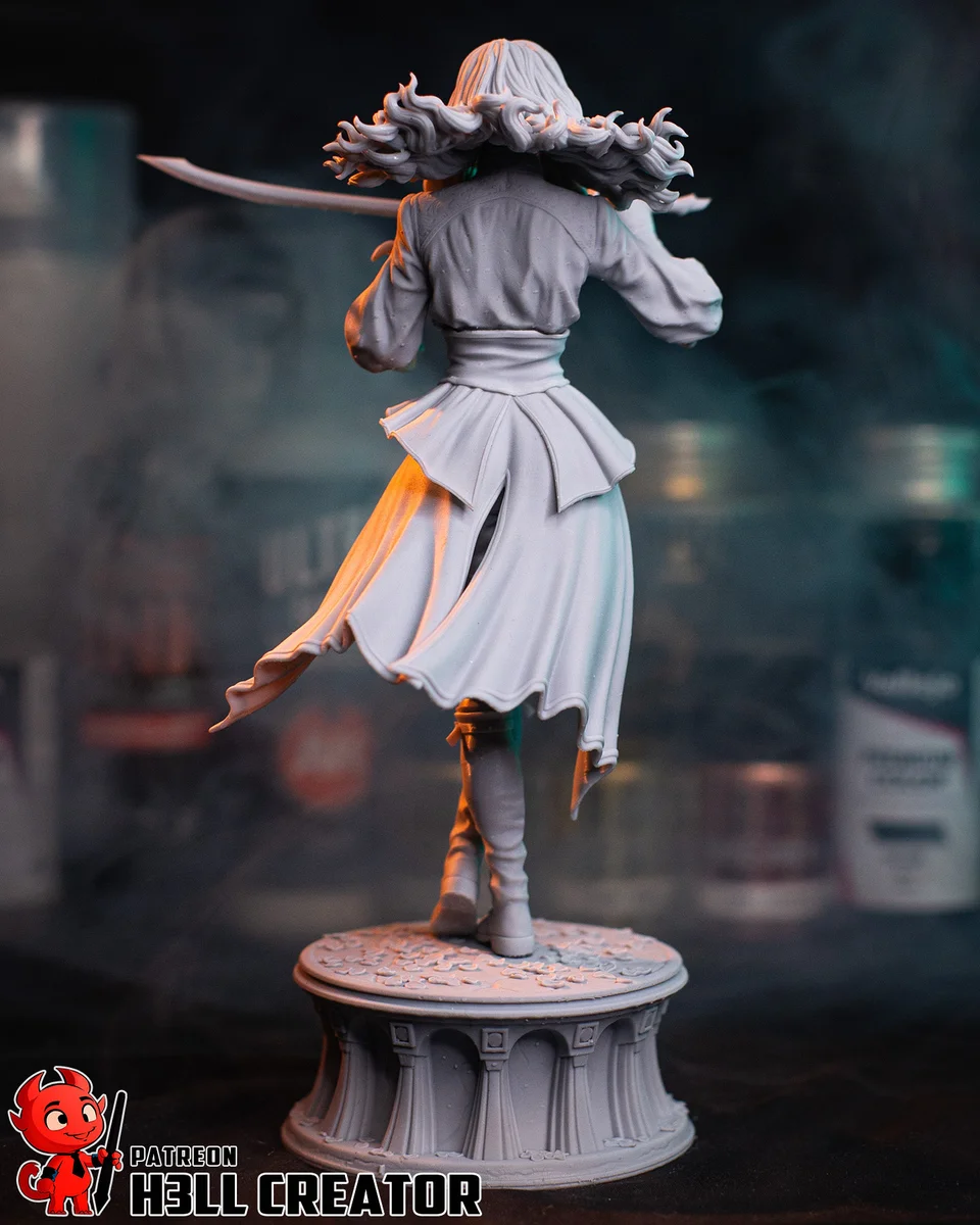 Maelle | Fan Art | 3D Printed Resin Model Garage Kit | *Un-Painted* | H3LL Creator 12