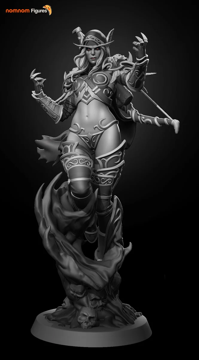Sylvanas Windrunner | Fan Art | 3D Printed Resin Model Garage Kit | *Un-Painted* | Nomnom 4