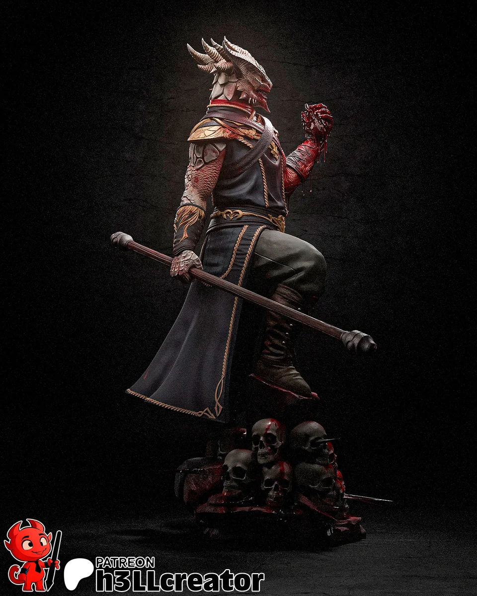 Dark Urge | Fan Art | 3D Printed Resin Model Garage Kit | *Un-Painted* | H3LL Creator 3