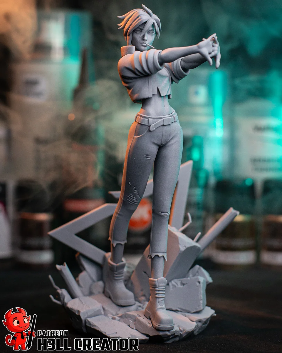 Invisigal | Fan Art | 3D Printed Resin Model Garage Kit | *Un-Painted* | H3LL Creator 10