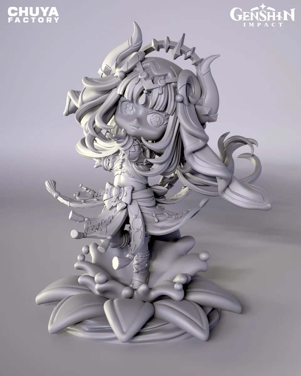 Chibi Nilou | Fan Art | 3D Printed Resin Model Garage Kit | *Un-Painted* | Chuya Factory 5